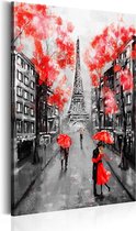 Schilderijen Op Canvas - Schilderij - Paris: The City of Love 80x120 - Artgeist Schilderij
