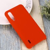 Effen kleur Vloeibare siliconen schokbestendige dekking voor Xiaomi Mi CC9e (rood)