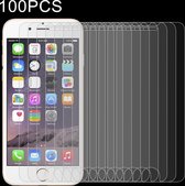 100 STUKS voor iPhone 8 & iPhone 7 0.26mm 9H Oppervlaktehardheid 2.5D Explosieveilig Gehard Glas Niet-volledige schermfilm