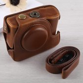 Full Body Camera PU lederen tas tas met riem voor Canon G16 (bruin)