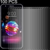 100 stuks 0,26 mm 9H 2,5D film van gehard glas voor LG K11 (2018)