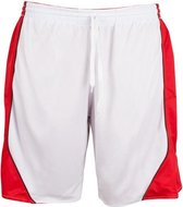 Burned Dubbelzijdig Short - Sportbroek - Rood / Wit - 3XL