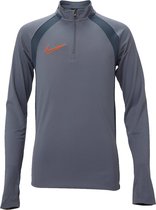 Nike dri fit academy voetbal top lange mouw junior in de kleur blauw.