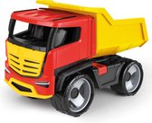 Lena - GIGA TRUCKS - Dump truck Titan - Kiepwagen - 51 x 25 x 35 cm (lxbxh) - Rood/Geel