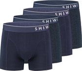Shiwi Men boxershort 4-pack Mix Solid - donker blauw - s