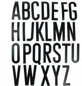 Set zelfklevende letters (alfabet) Oranje  x  x 200 mm