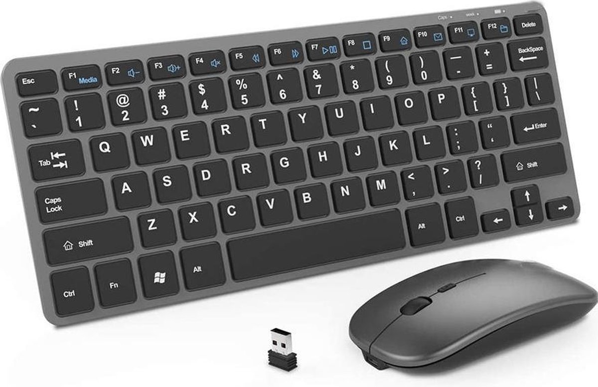 Vertrek Mark schuur SAMTECH Toetsenbord en muis - Oplaadbaar Draadloos keyboard – met 2.4G  Wireless... | bol.com