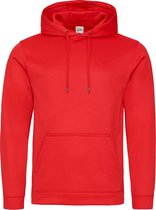 AWDis Volwassenen Unisex Polyester Sporthoodie (Vuurrood)