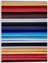 Forex - Verschillende Kleuren Lagen - 30x40cm Foto op Forex