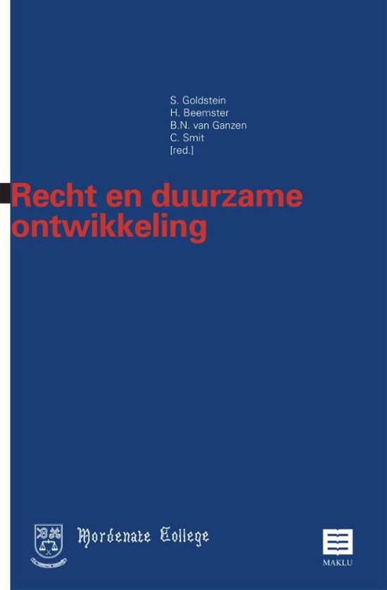 Recht en duurzame ontwikkeling - cover
