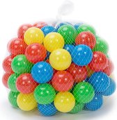 Spielwerk Speelballen 5,5cm – 200 Stuks Incl. Draagnet - Kleurrijk