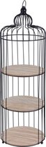 Relaxwonen - Présentoir - Etagère - Cage à oiseaux - Porte-accessoires - 3 couches - 30x30x100 cm