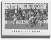 Walljar - Cambuur - Volendam '70 - Muurdecoratie - Canvas schilderij