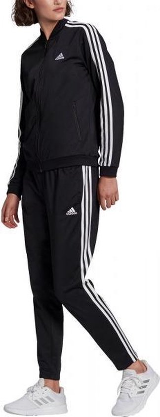 adidas adidas 3-stripes Trainingspak - Maat L - Vrouwen - zwart - wit |  bol.com