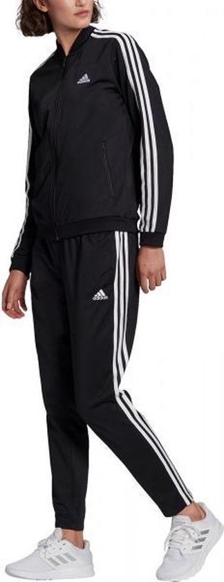 adidas adidas 3-stripes Trainingspak - Maat S - Vrouwen - zwart - wit |  bol.com