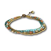 Enkelbandje La Brassa blauw