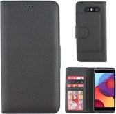 Wallet Case voor LG Q8 - BookCase Zwart