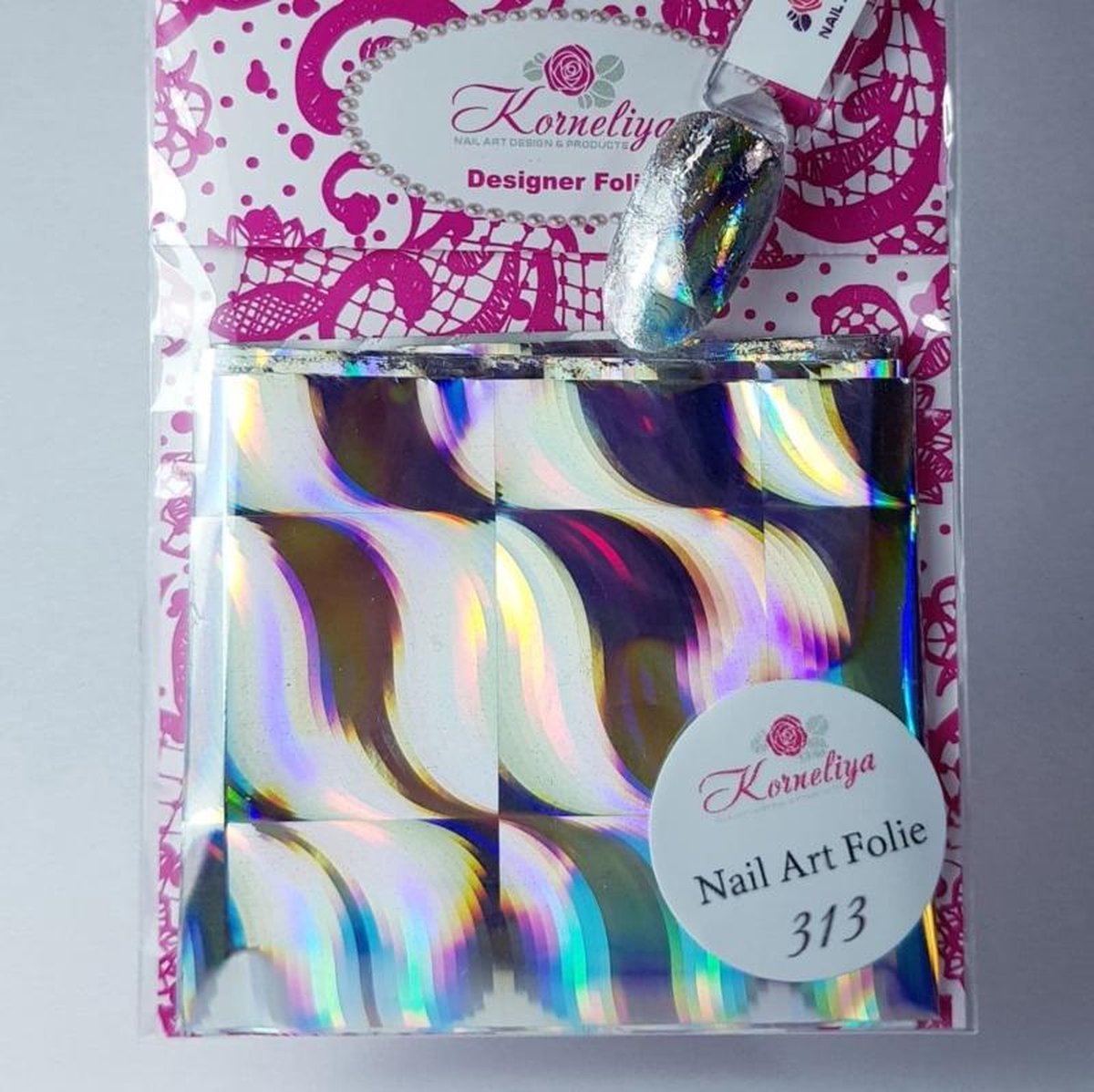 Goedkoopste Korneliya Nailart Folie Holografisch 313