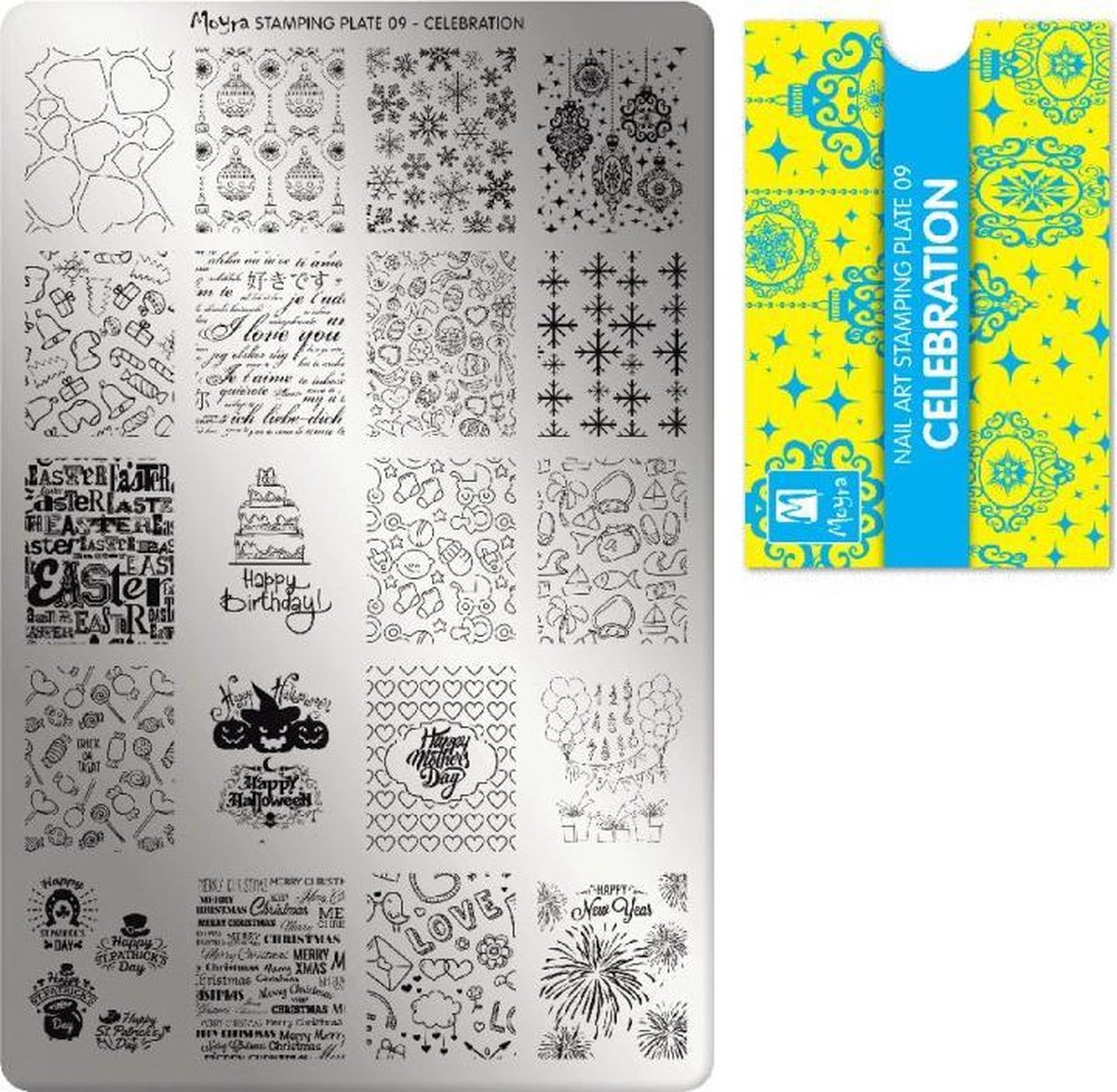 Goedkoopste Moyra Stamping Plate 09 Celebration