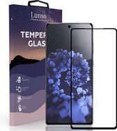 Lunso - Geschikt voor Samsung Galaxy S21 - Gehard Beschermglas - Full Cover Screenprotector - Black Edge