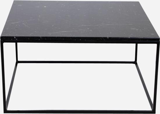 Terugspoelen Vermelding nachtmerrie Marmeren Salontafel Vierkant - Nero Marquina Zwart - 80 x 80 cm - Glanzend  | bol.com