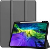 iPad Pro 2020 11 inch Hoes Book Case Hoesje Cover - Met Uitsparing Voor Apple Pencil - Grijs