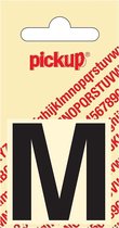 Pickup plakletter Helvetica 40 mm - zwart M