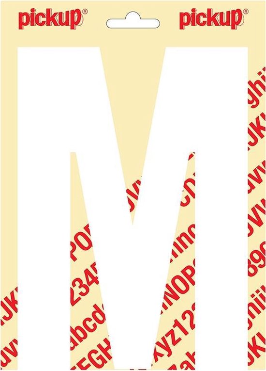 Pick-up lettre adhésive Nobel 200mm blanc M - 31012200M