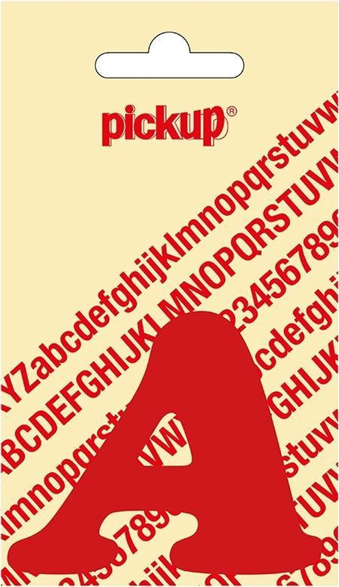 Pickup plakletter CooperBlack 60 mm - rood A