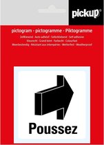 Pickup Pictogram 7,5x7,5 cm Poussez