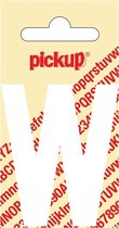Pickup plakletter Nobel 60 mm wit W - 31012060W