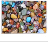 Forex - Verschillende Soorten Edelsteentjes - 40x30cm Foto op Forex