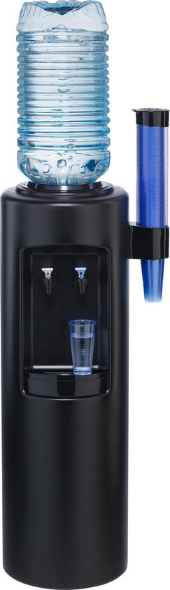 Atlantic zwart waterdispenser/waterkoeler - koud en heet water tapkranen |  bol
