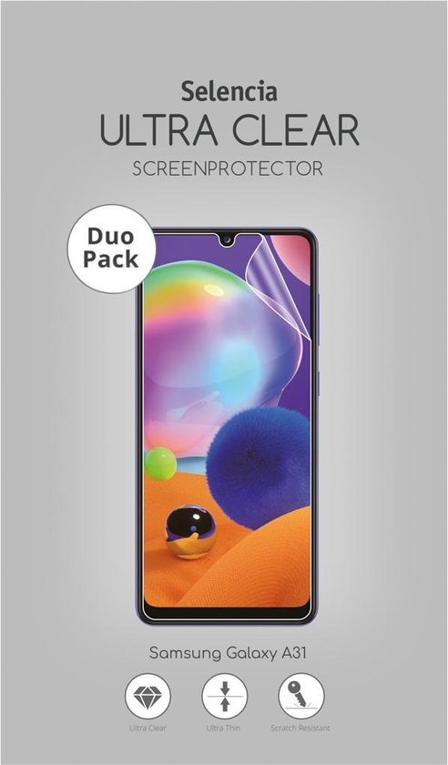 Selencia Duo Pack Ultra Clear Screenprotector voor de Samsung Galaxy A31