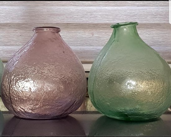 huren versterking volwassene Glazen vaas van PTMD roze | bol.com
