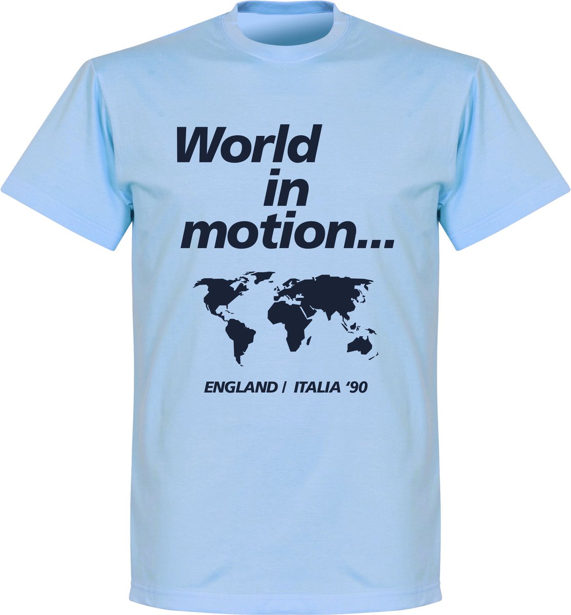 1114x1200.jpg World In Motion T-shirt - Lichtblauw - M - Afbeelding 1