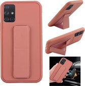 BackCover met Grip - Telefoonhoesje met uitklapbaar standaard - Hoesje voor Samsung A71 - Roze