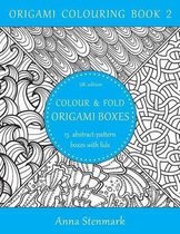 Colour & fold origami boxes - 15 abstract-pattern boxes with lids