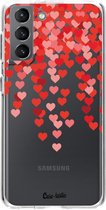 Casetastic Samsung Galaxy S21 4G/5G Hoesje - Softcover Hoesje met Design - Catch My Heart Print