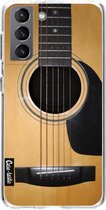 Casetastic Samsung Galaxy S21 4G/5G Hoesje - Softcover Hoesje met Design - Guitar Print