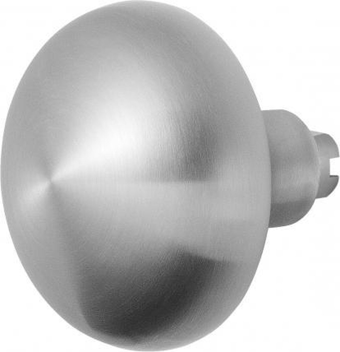 Paddenstoel knop S5 65mm veiligheidsschilden vast inclusief wisselstift RVS geborsteld