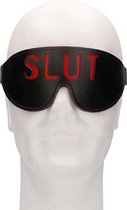 Ouch! Blindfold - SLUT - Black - Masks - black - Discreet verpakt en bezorgd