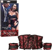 Scandal® Corset with Cuffs - Restraints - multi-colored - Discreet verpakt en bezorgd