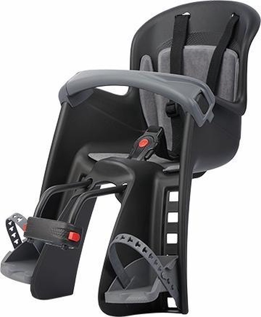 Polisport Bilby - Fietsstoeltje Voor + windscherm - Zwart | bol.com