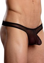 Mini Pouch Thong - Black - Maat L/XL - Lingerie For Him - black - Discreet verpakt en bezorgd