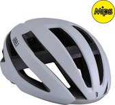 BBB Cycling Maestro MIPS Fietshelm - Extra Veiligheid - Sporthelm Volwassenen - Racefiets - Mat Wit - Maat L - BHE-10