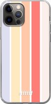 6F hoesje - geschikt voor iPhone 12 Pro - Transparant TPU Case - Vertical Pastel Party #ffffff