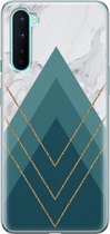 OnePlus Nord hoesje - Geometrisch blauw - Soft Case Telefoonhoesje - Print / Illustratie - Blauw