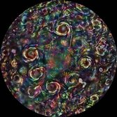 Schilderij Cyclonen van kleur - Plexiglas - Zonnestelsel - 90 x 90 cm