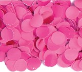 100 gram party confetti kleur fuchsia roze - Feestartikelen
